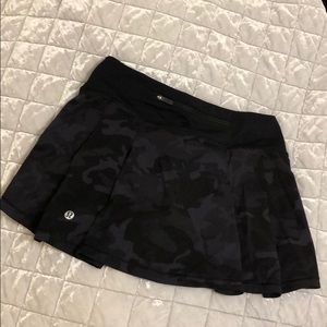 lululemon camo pace rival tennis skirt